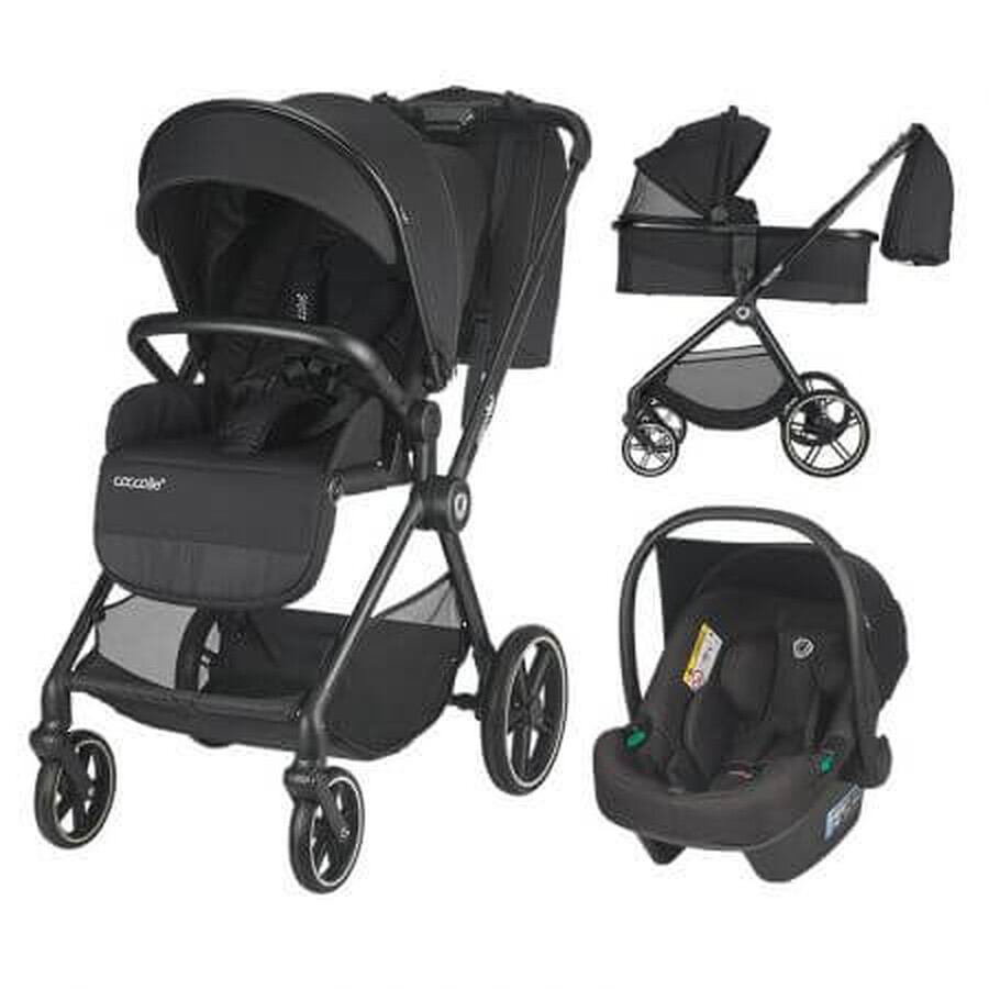 Lissia, Anthracite, Coccolle, 3 in 1 pram system for children