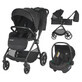 Lissia, Anthracite, Coccolle, 3 in 1 pram system for children