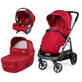 Veloce Primo Viaggio Lounge 3-in-1 Baby Stroller System, Red Shine, Peg Perego
