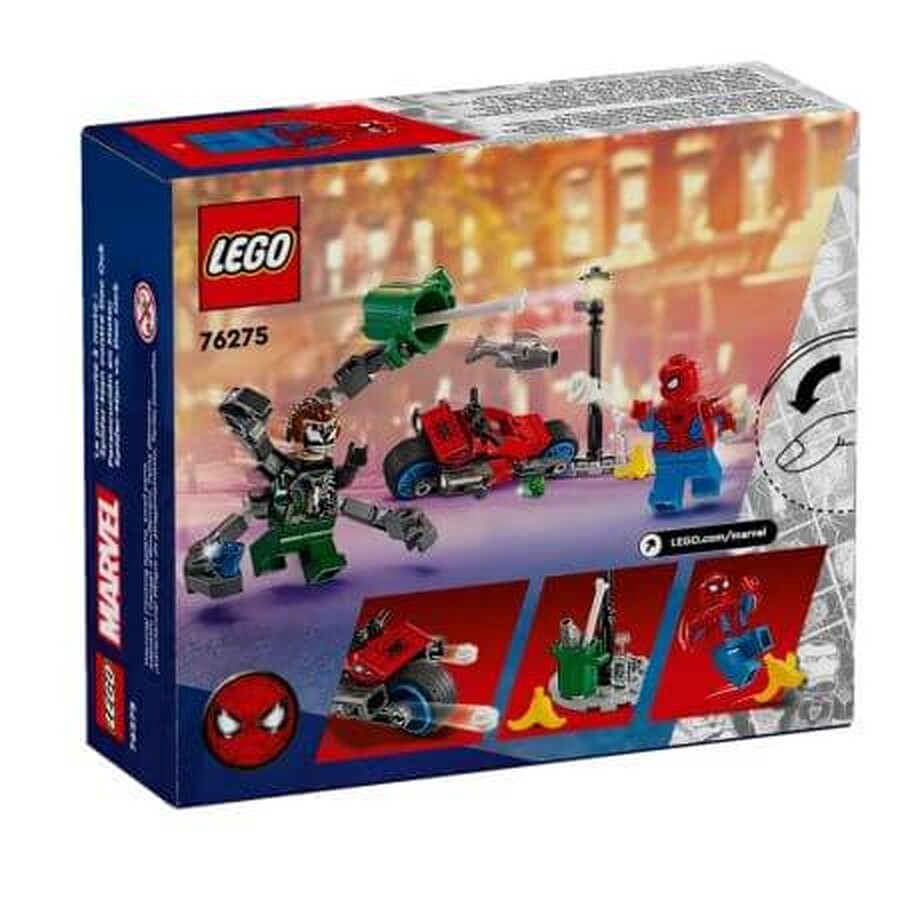Spider-Man vs. Doc Ock motorachtervolging, 6 jaar+, 76275, Lego Marvel