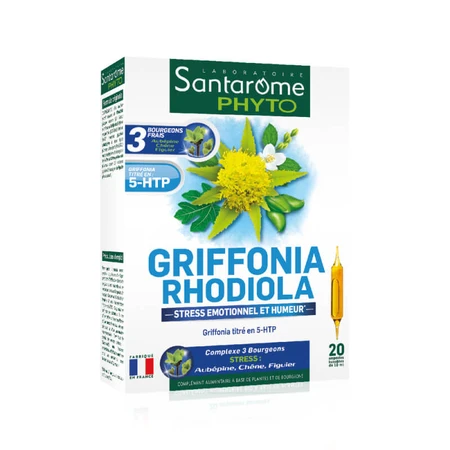 Griffonia Rhodiola, 20 ampollas, Santarome
