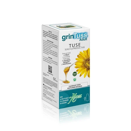 GrinTuss cough syrup for adults, 180 ml, Aboca