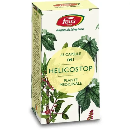 Helicostop, D91, 63 cápsulas, Fares
