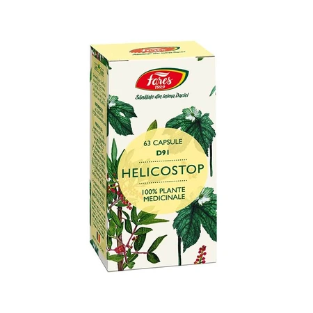 Helicostop, D91, 63 cápsulas, Fares