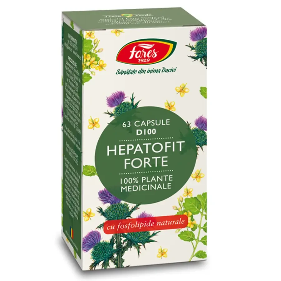 Hepatofit Forte D100, 63 capsules, Fares