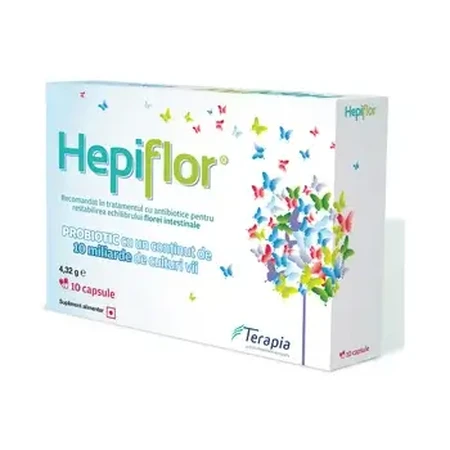 Hepiflor Probiotic für Erwachsene, 10 Kapseln, Terapia