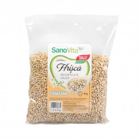 Raw shelled buckwheat, 500 g, Sanovita