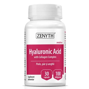 Acide hyaluronique avec complexe de collagène, 30 gélules, Zenyth