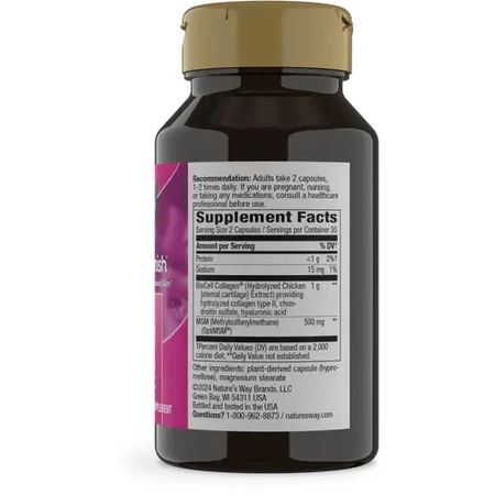 Hydraplenish Plus MSM Nature's Way, 60 capsules, Secom