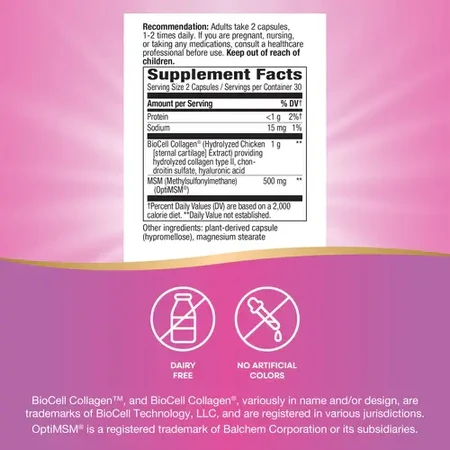Hydraplenish Plus MSM Nature's Way, 60 capsules, Secom