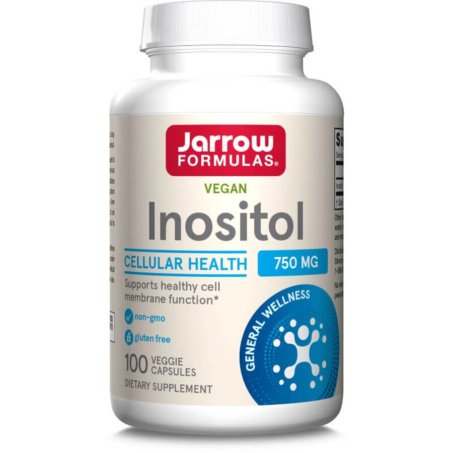 Inositol 750mg Jarrow Formulas, 100 gélules, Secom