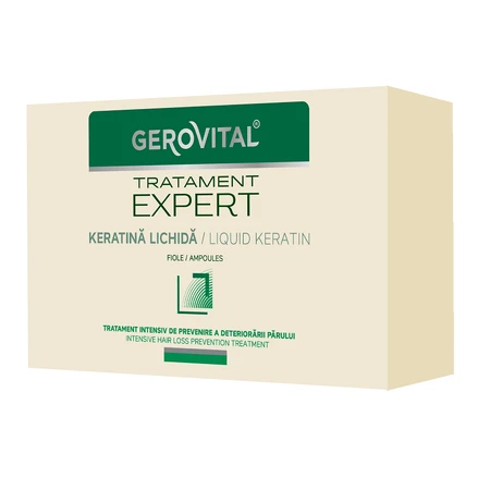 Gerovital Tratament Expert Queratina líquida, 10 ampollas de 10 ml