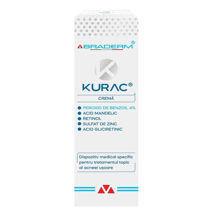 Kurac acne cream, 30 ml, Braderm
