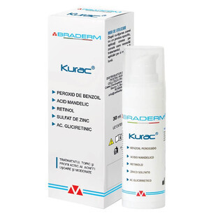 Kurac acne cream, 30 ml, Braderm