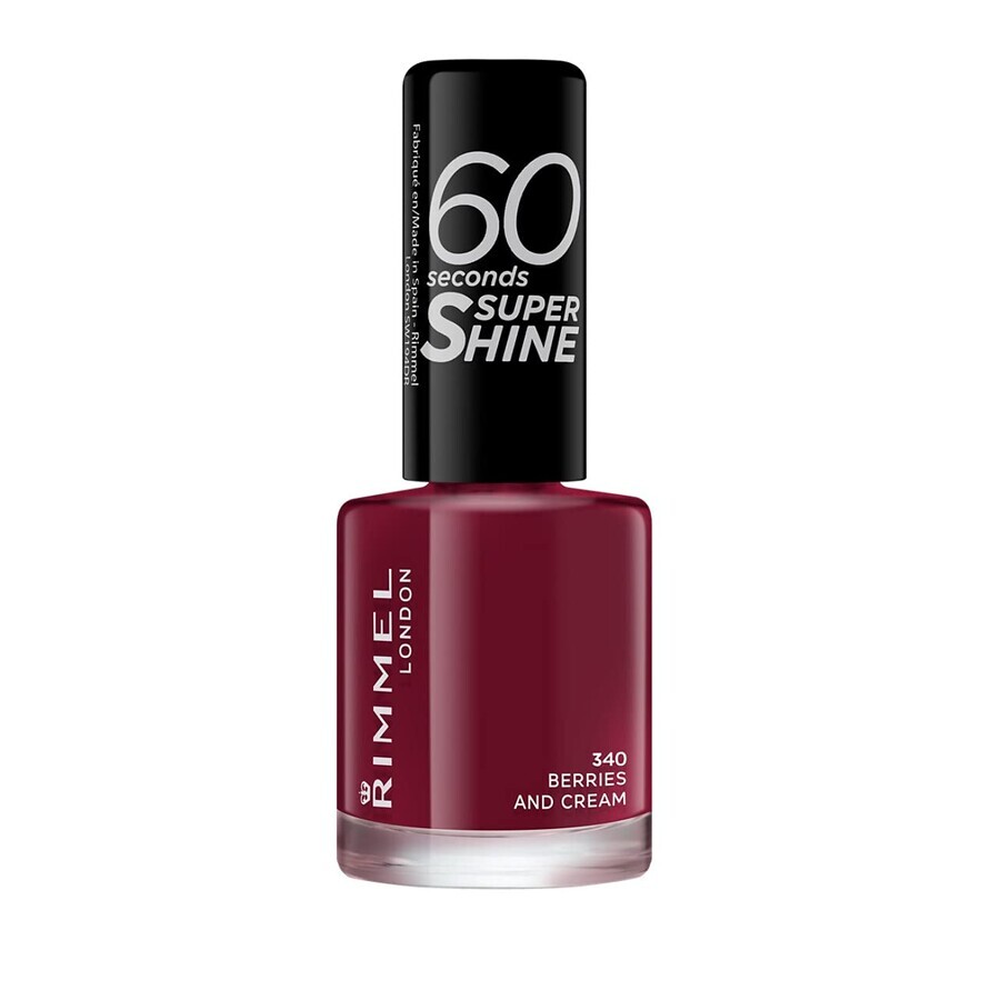 Cumpără Lac de unghii 60 Seconds Shine 340 Berries and Cream, 8 ml, Rimmel London Lac de unghii 60 Seconds Shine 340 Berries and Cream, 8 ml, Rimmel London