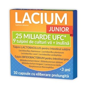 Lacium JUNIOR 25 billion CFU, 10 capsules, Zdrovit