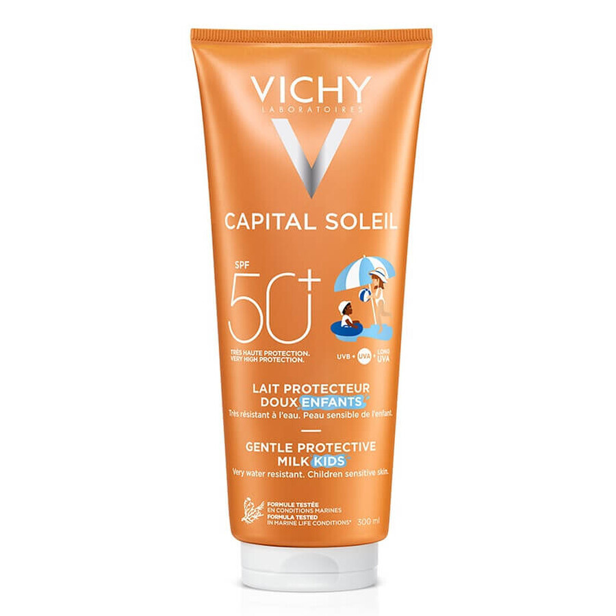 Vichy Capital Soleil Zonnebeschermingsmelk voor kinderen met SPF 50+, 300 ml