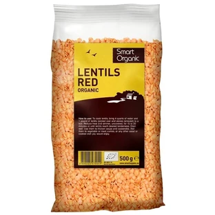 Lentejas rojas ecológicas, 500 g, Dragon Superfoods