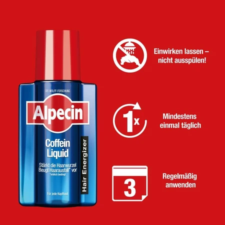 Líquido para cuero cabelludo seco y con picores Alpecin Hybrid Caffeine, 200ml, Dr. Kurt Wolf