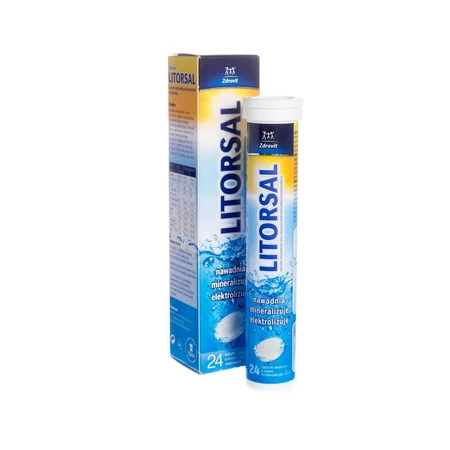 Litorsal con sabor a menta y limón, 24 comprimidos efervescentes, Zdrovit