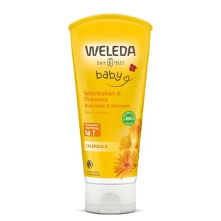 Reinigingslotion en shampoo goudsbloem, Baby, 200ml, Weleda