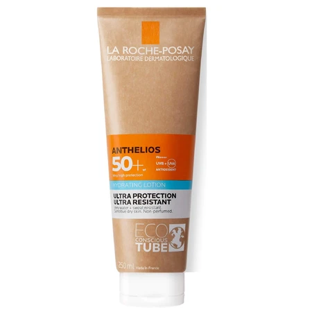 La Roche-Posay Anthelios Loción Solar Rostro y Cuerpo FPS 50+ Eco Tubo, 250 ml