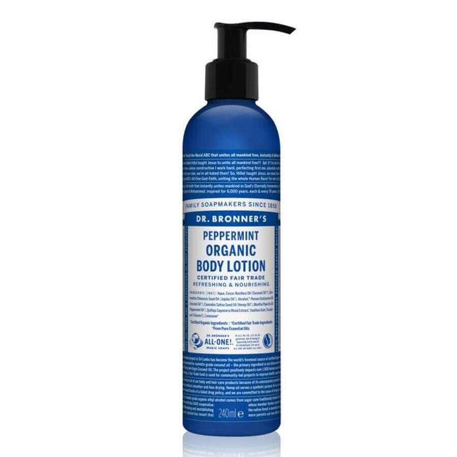 Körper- und Handlotion mit Minze, 240 ml, Dr. Bronner's