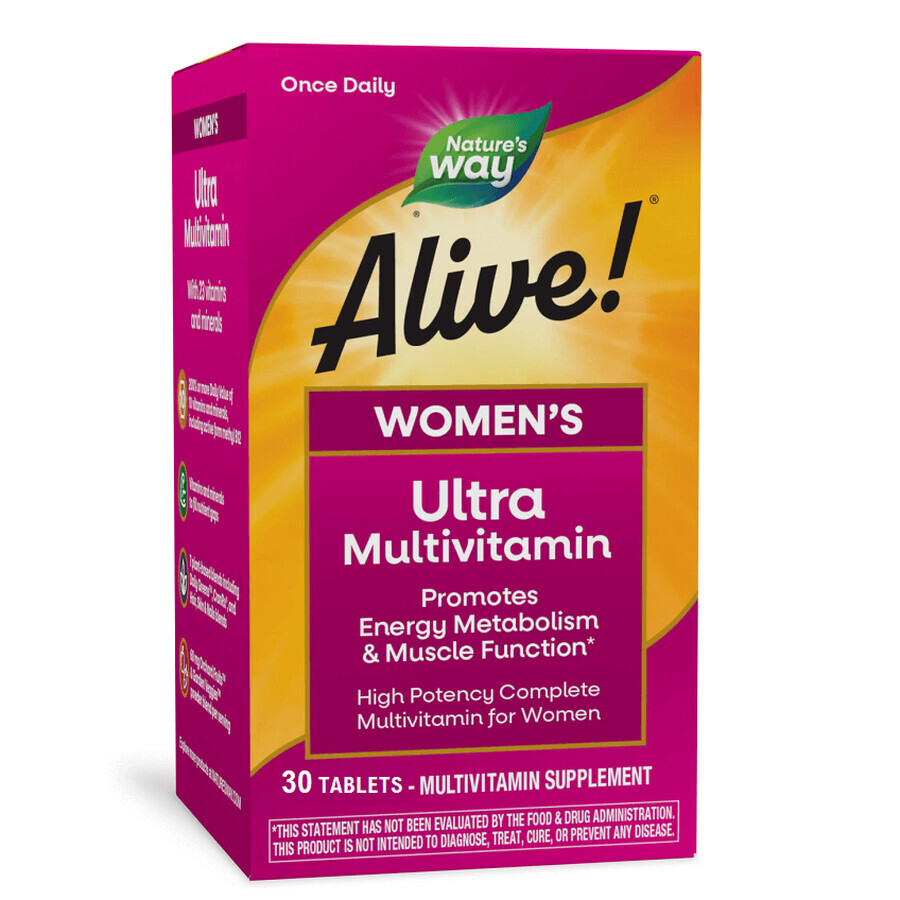 Alive Once Daily Women Ultra Nature's Way, 30 comprimido, Secom