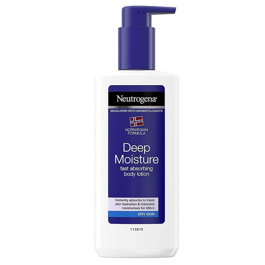 Intensely moisturizing body lotion with fast absorption, 400 ml, Neutrogena