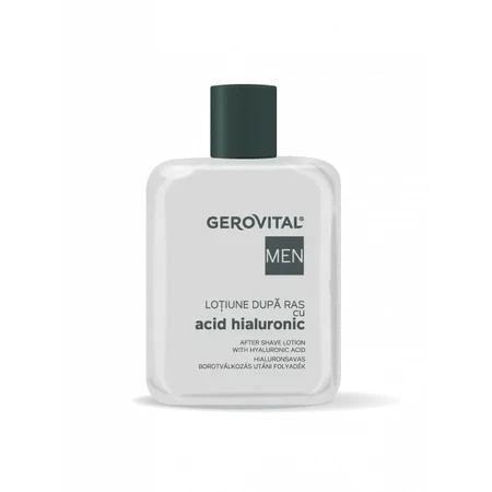 Aftershave lotion met hyaluronzuur Gerovital Men, 100 ml, Farmec