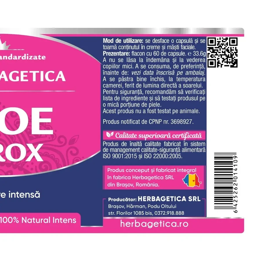 Aloe Ferox, 60 capsules, Herbagetica