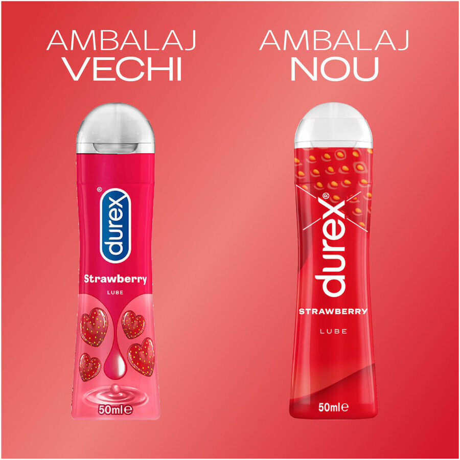 Strawberry Lubricant, 50 ml, Durex Play