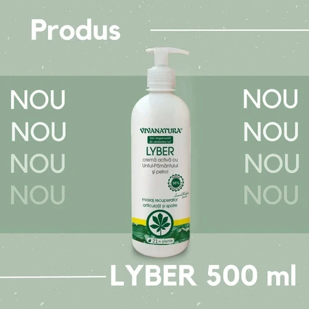 Crema activa Lyber con manteca y aceite de la tierra, 500 ml, Vivanatura