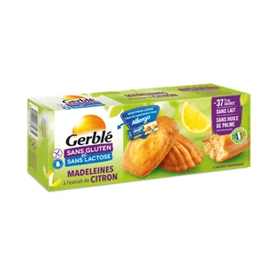 Madlene mit Zitronengeschmack, gluten- und laktosefrei, 180 g, Gerble