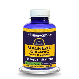 Magnesium Organic mit Vitamin B-Komplex, 120 Kapseln, Herbagetica