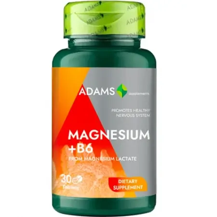 Magnesium+B6, 30 tablets, Adam Vision