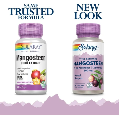 Mangosteen 500mg Solaray, 60 capsules, Secom