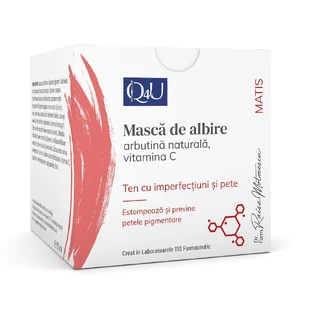 Mascarilla blanqueadora con cereza negra y Vitamina C Matis Q4U, 50 ml, Tis Farmaceutic