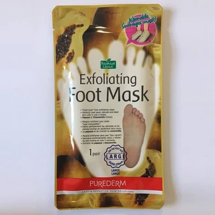 Masque exfoliant anti-callosités Botanical Choice à l'extrait de papaye, 1 paire, Purederm