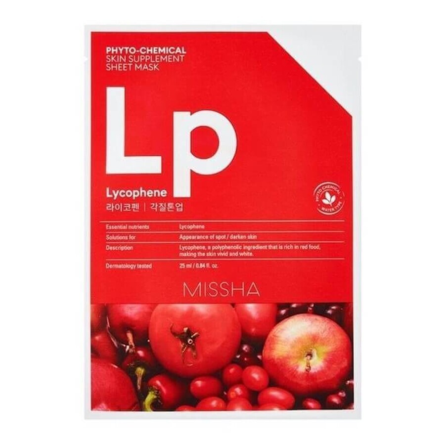 Licopen Suplemento Fitoquímico para la Piel Suplemento Fitoquímico para la Piel, 25 ml, Missha
