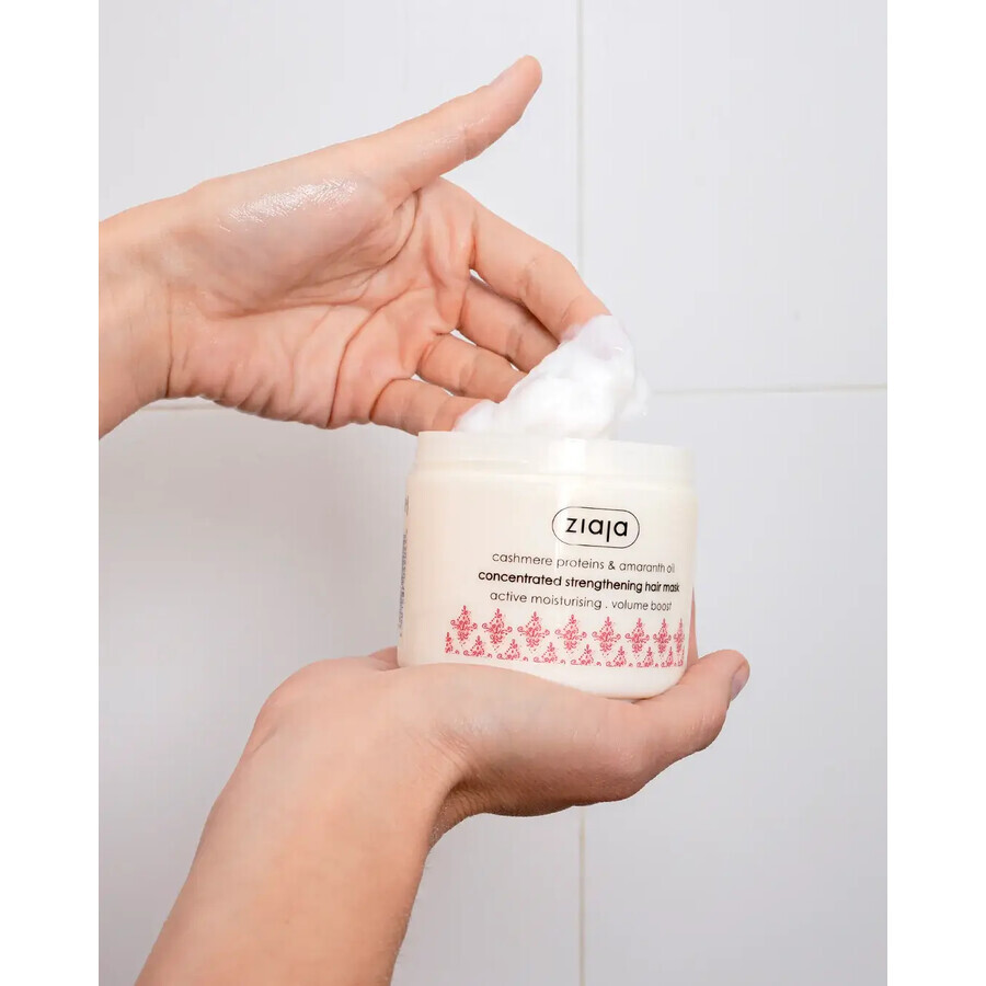 Masca fortifianta pantru par uscat si deteriorat Cashmere, 200 ml, Ziaja