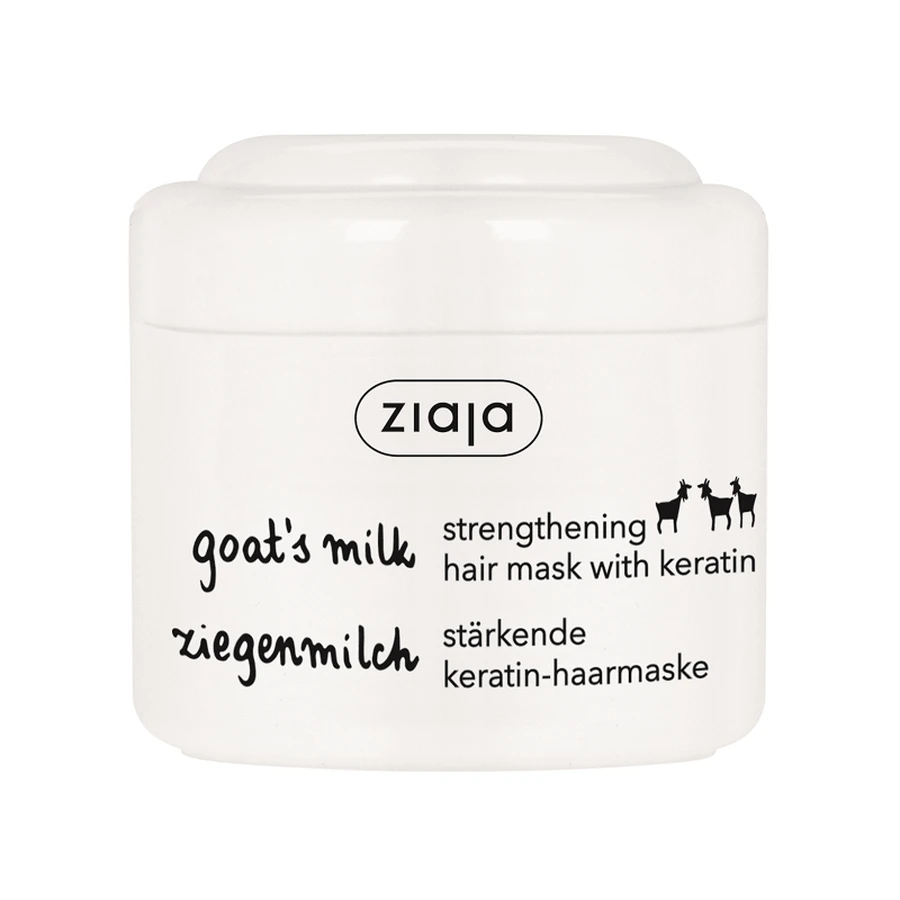 Mascarilla fortalecedora del cabello con leche de cabra y queratina, 200 ml, Ziaja