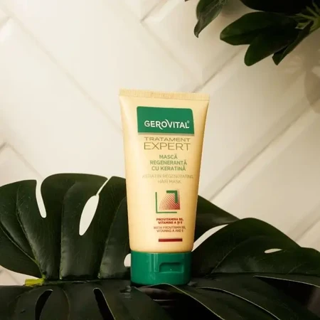 Regenererend masker met keratine Gerovital Expert Treatment, 150 ml, Farmec