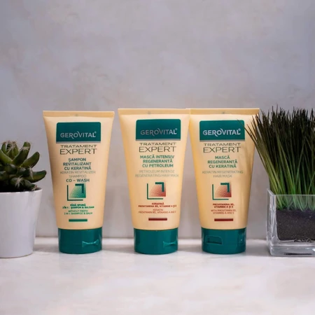 Regenererend masker met keratine Gerovital Expert Treatment, 150 ml, Farmec