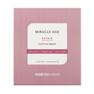 Mascarilla de algodón Miracle Age Repair, 25 ml, Thank You Farmer