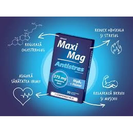 MaxiMag Antistress 375 mg, 30 comprimés, Zdrovit