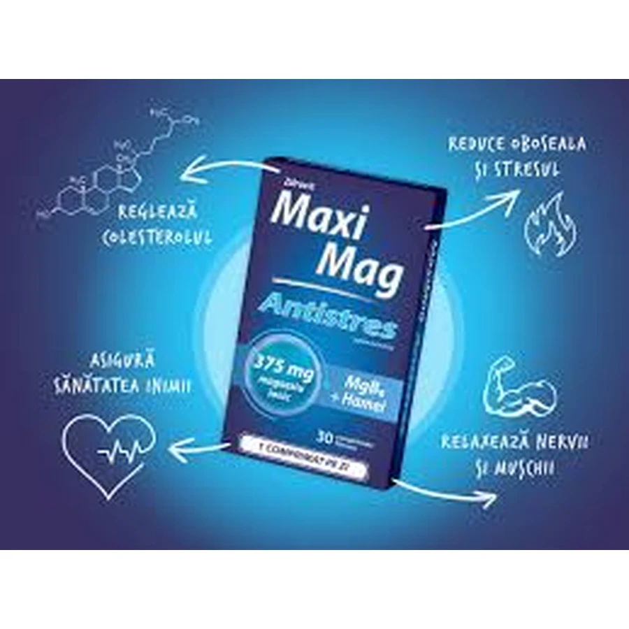 MaxiMag Antistress 375 mg, 30 comprimés, Zdrovit