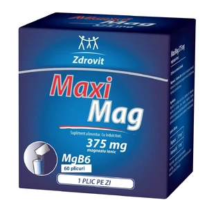 MaxiMag, 375 mg, 60 sachets + 20% discount, Zdrovit