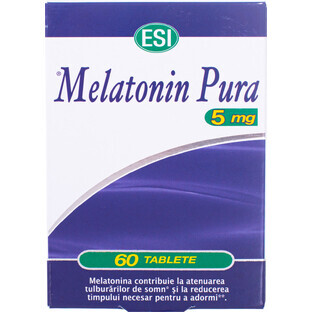 Melatonin Pur, 5 mg, 60 Tabletten, EsiSpa