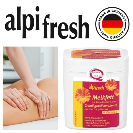 Melkfett Verzachtende Crème met Goudsbloem en Vitamine E Alpifris, 250 ml, Lenhart Kosmetik